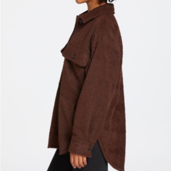 ALPINE DESIGN Women's Wayfarer Fleece Shirt Jacket. Chocolate Brown. Size XXL. - Picture 4 of 13